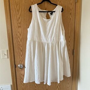 Torrid White Floral Dress